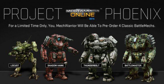 mechwarrior online project phoenix