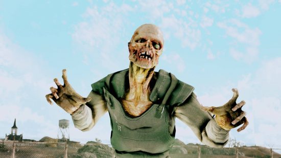 Ghoul Rabid siap untuk menyerang Fallout New Vegas Mods
