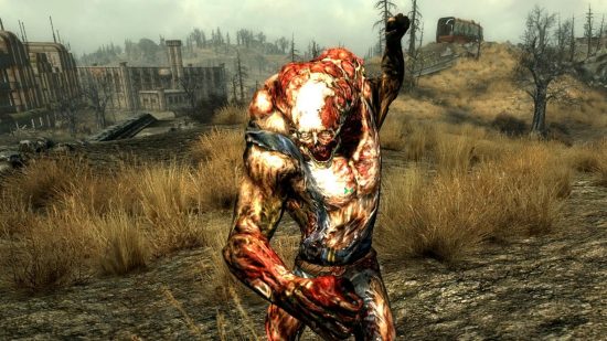 An Abominable mutant, a new mutant added with Mort's Mutant mod, one of the best Fallout 3 mods.