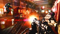 First-person shooting combat in Call of Duty Advanced Warfare