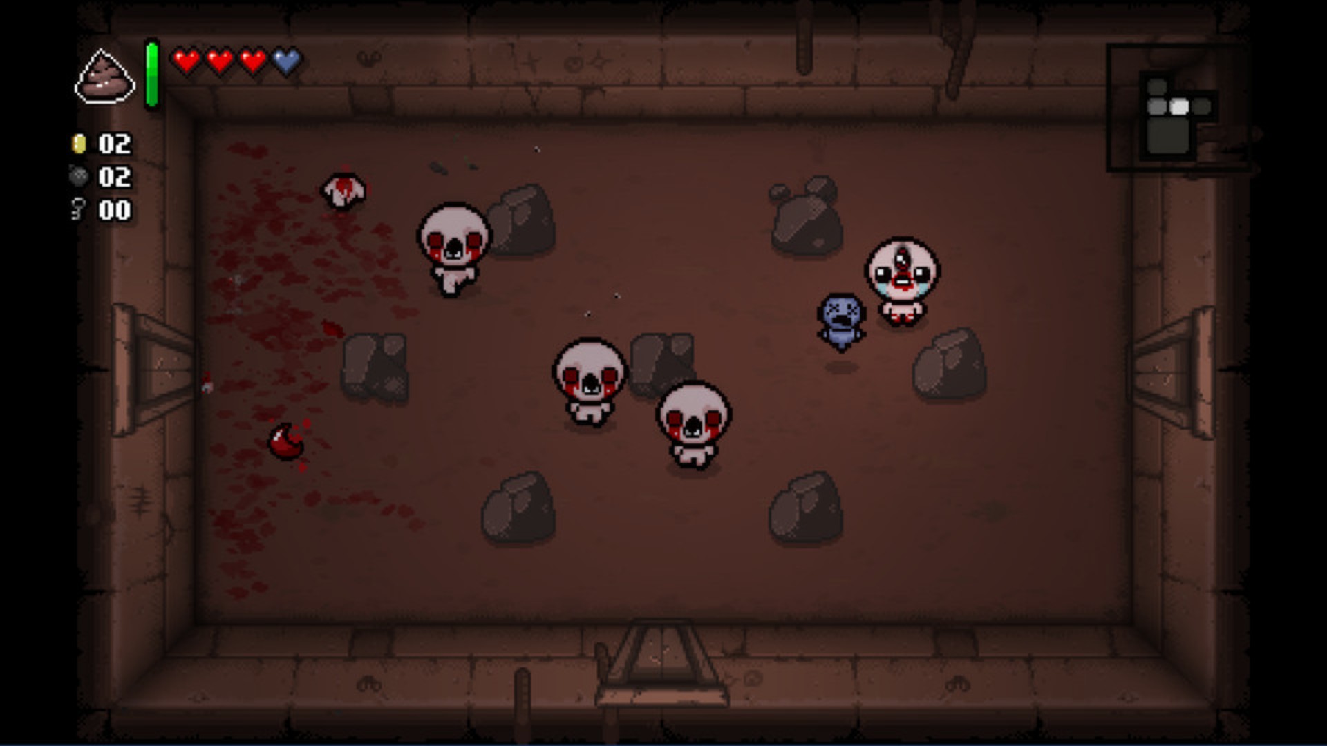Several traumatised children in one of the best laptop games, Binding of Isaac