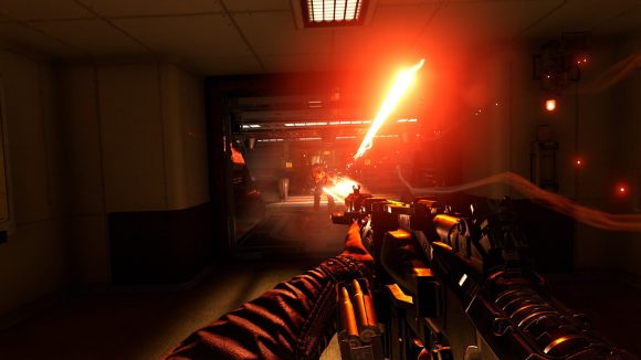 Shooting lasers in our Wolfenstein 2: The New Colossus review