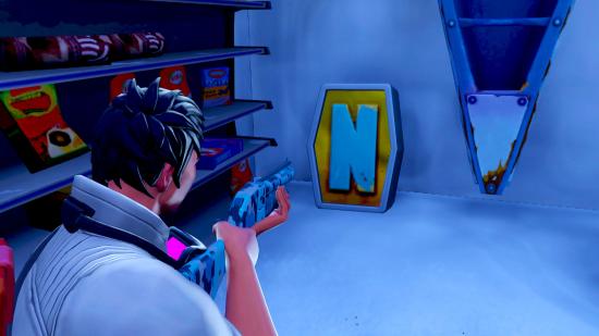 fortnite Search The Letter N Under A Frozen Lake
