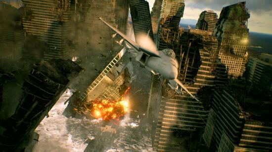 upcoming pc games ace combat 7 skies unknown explosion