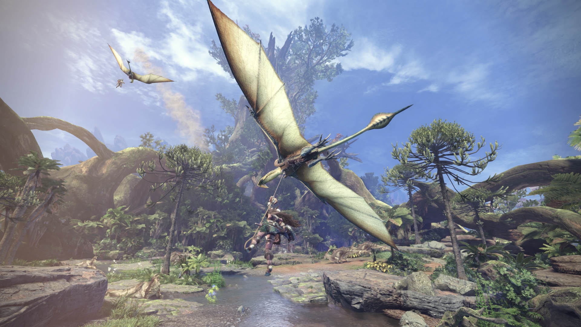 Một sinh vật giống như khủng long trong một trong những trò chơi khủng long tốt nhất, Monster Hunter: World