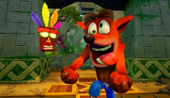 Crash pulls a wacky expression in one of the best platform games, the Crash Bandicoot N. Sane Trilogy