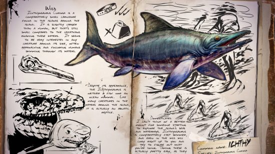 One of the best Ark dinos is the Ichthyosaurus, as shown in this journal.