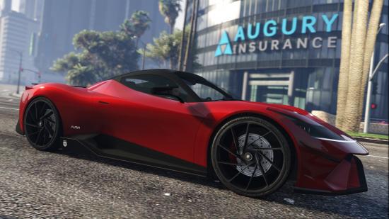The Grotti Furia supercar from GTA Online
