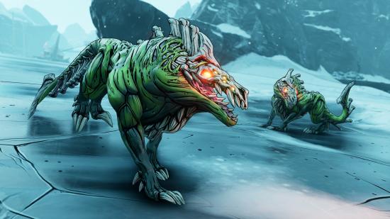 Some Borderlands 3 beasts on Xylourgos