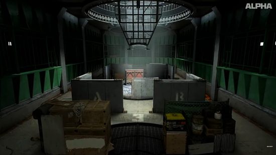 A concept shot of the inside of the Warzone Gulag.
