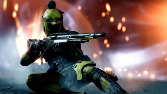 The best weapons for Destiny 2 PvP: An image of the Dead Man's Tale exotic kinetic scout rifle.