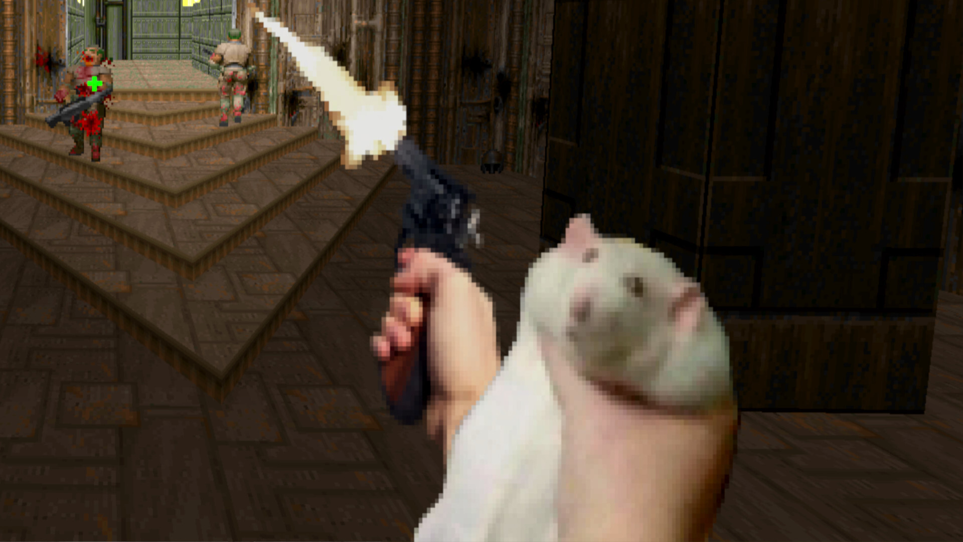 This Doom 2 mod adds rats holding guns, so its basically homemade Vermintide PCGamesN