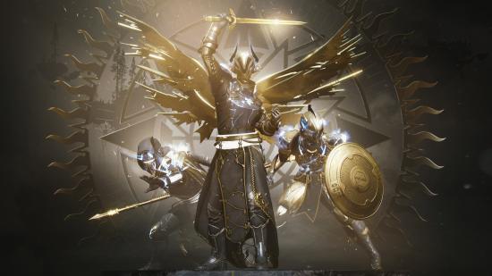 Three Destiny 2 guardians showing off this year's armor set
