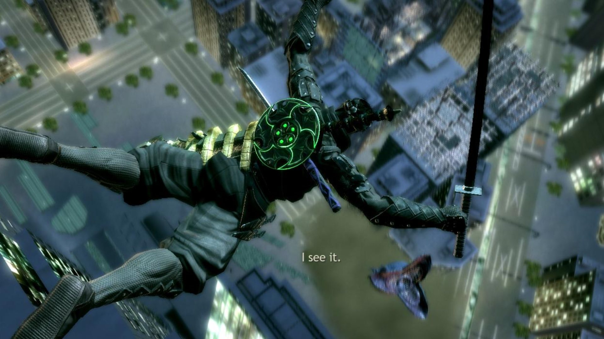 Ninja Blade protagonist falling through the sky