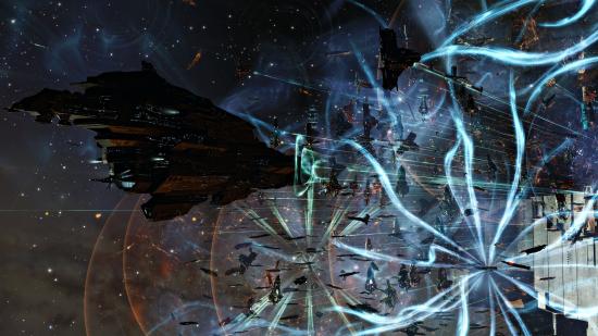 A shot of EVE Online's Fury at FWST-8 fight