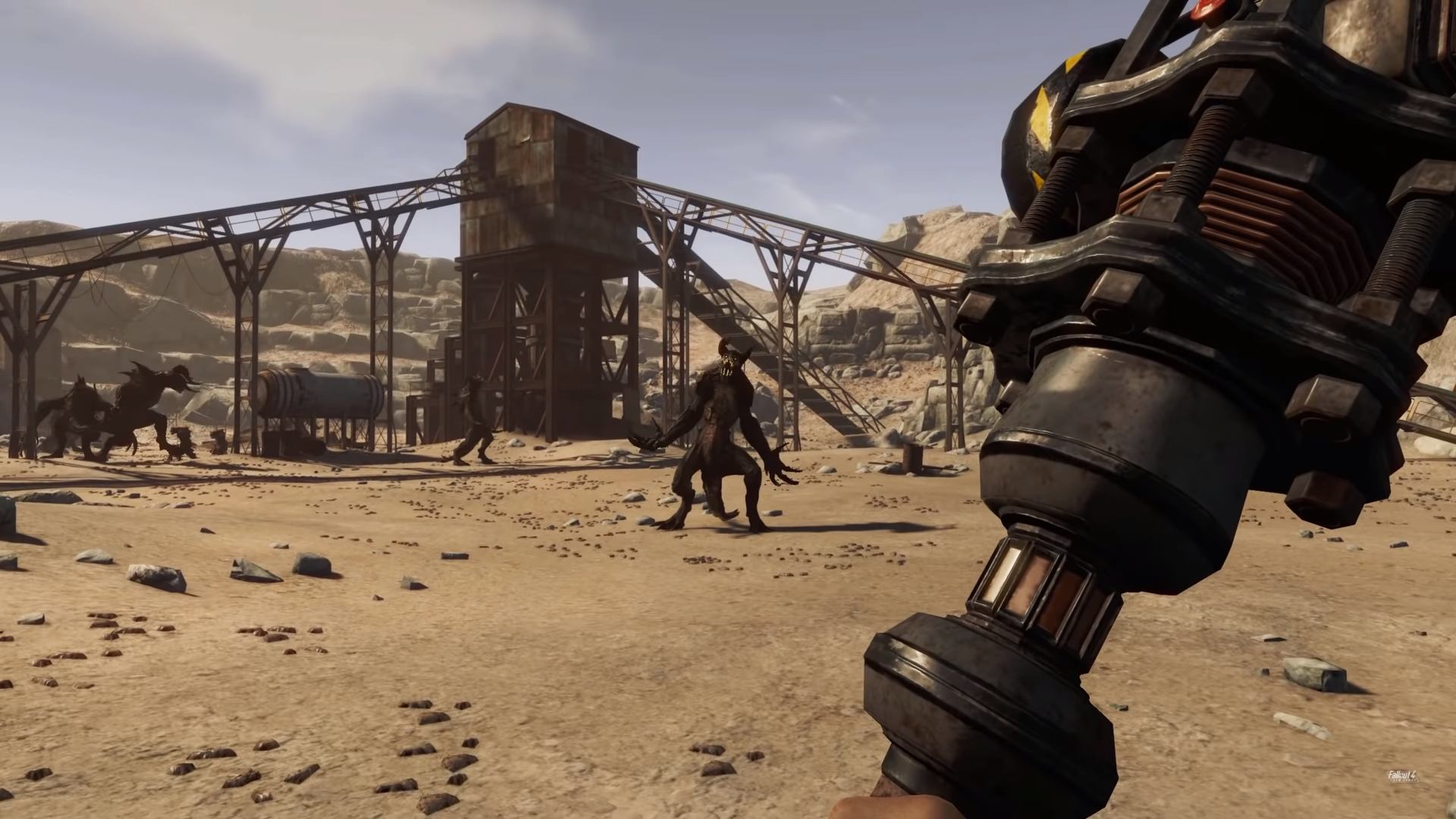 Check out the start of New Vegas recreated in Fallout 4 by modders