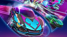 The best cross platform games include Rocket League which has brightly coloured vehicles playing an oversized game of soccer