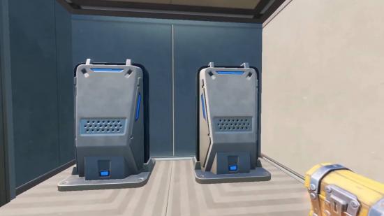 A couple of Surface Hubs in Fortnite. These two are next to a chest.