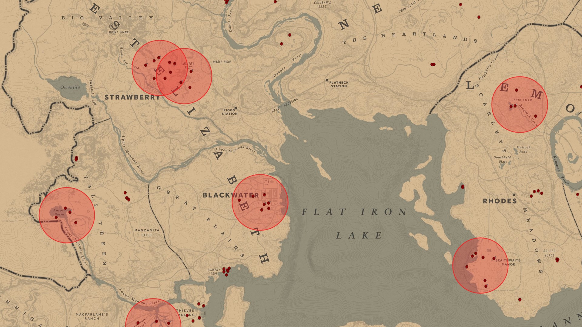 This fan-made Red Dead Online map now shows exact for bounties
