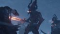 A Bloodletter, daemon of Khorne, fights Kislevite Kossars in Total War: Warhammer 3