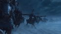 Kislevite Winged Lancers charge at the enemy across a snowy field in Total War: Warhammer 3