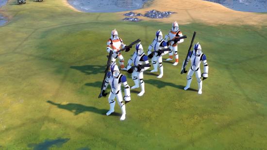 Star Wars clone troopers in civ 6