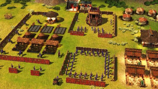 Building military barracks in Stronghold: Warlords