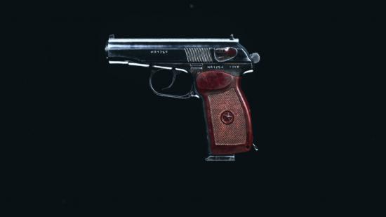 Стокният пистолет Sykov в менюто за визуализация на Call of Duty Warzone