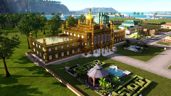 golden palace skin in Tropico 6 for the 20th anniversary