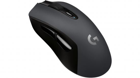 A product photo of Logitech's G603 Lightspeed wireless gaming mouse with a white background