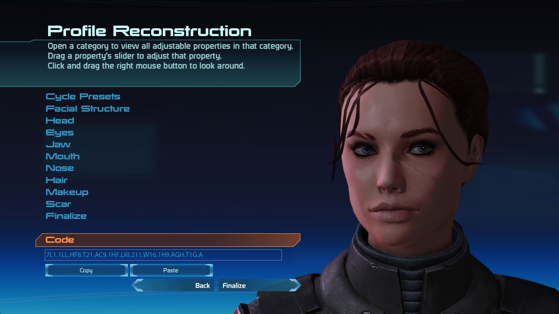 Mass Effect Legendary Edition face codes | PCGamesN