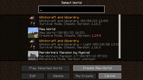 מפת Minecraft Hogwarts: מפת הכישוף והקוסמים של Minecraft על ידי רשת FLOO מופיעה ברשימה של עולמות שחקנים יחידים