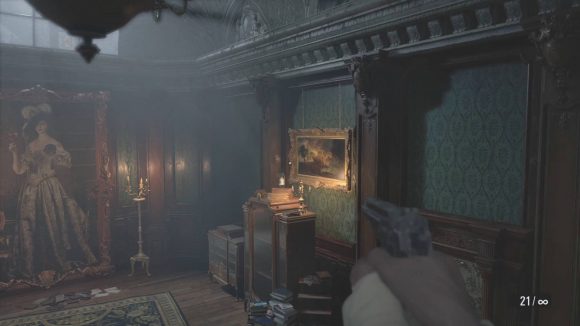 Al doilea din Resident Evil Village Five Bells se află pe un cabinet