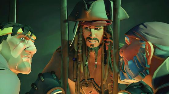 Jack Sparrow breaking free in Sea of Thieves Pirates Life