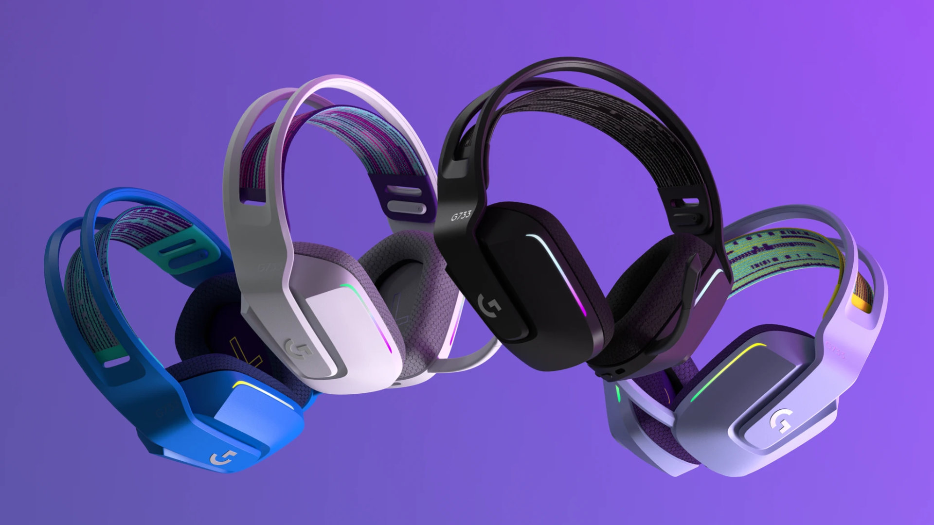 The Logitech G733 Wireless comes in more colours than any other gaming headset