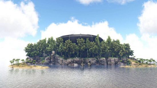 Bedste Ark Survival Mods: Et landskab af Dome of Death Map i Ark Survival udviklede sig