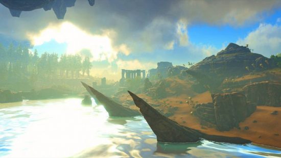 Bedste Ark Survival Mods: Et landskabsbillede af tyvene øskort i Ark Survival udviklede sig