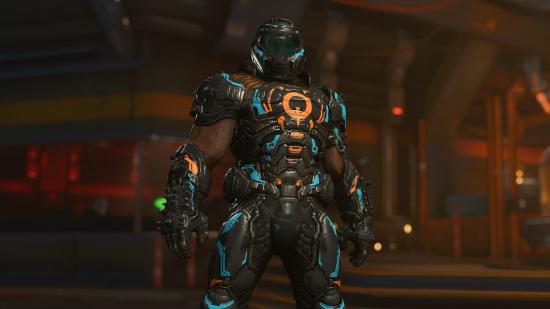 The Slayer sports some gear appropriate for QuakeCon, which brought us info on Doom Eternal 6.66