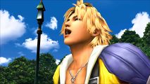 Final Fantasy X's Tidus laughing