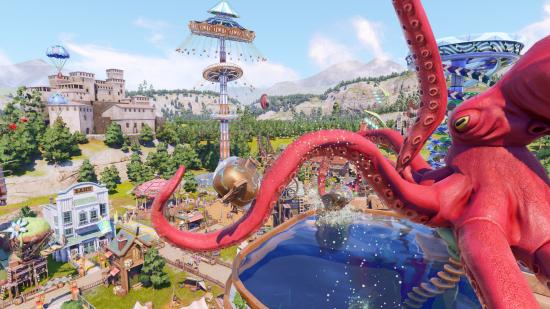 The Crazy Kraken takes everyone for a ride in Park Beyond