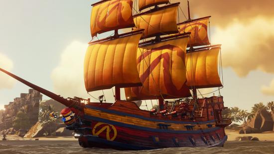 The new Borderlands-themed ship set in Sea of Thieves