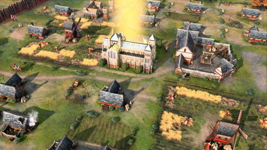 A shot of Age of Empires 4 battle ahead of the streatgey game's technical stress test