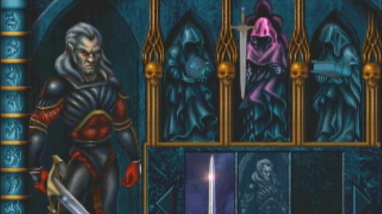 An equipment menu in Blood Omen: Legacy of Kain