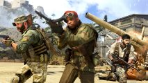 Arthur Kingsley and his pals storm a beach in Call of Duty: Warzone.
