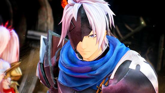 One of Tale of Arise's main characters stares at the screen