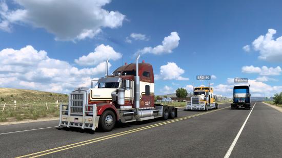 A multiplayer session in American Truck Simulator