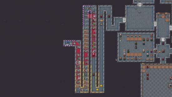 A hallway full of traps has killed a group of goblin raiders in Dwarf Fortress.