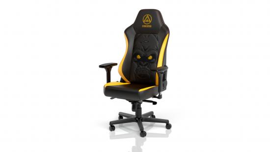 The Far Cry 6 Special Edition gaming chair against a white background