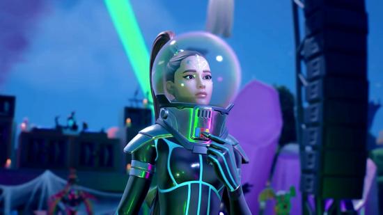 Ariana Grande in a space suit in Fortnite
