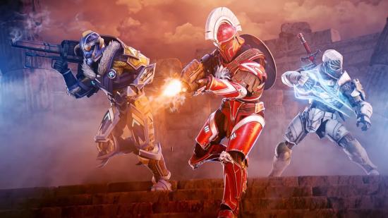 Halo Spartans appear in armour stylized to look like a Viking, a Greek Spartan, and a medieval knight.